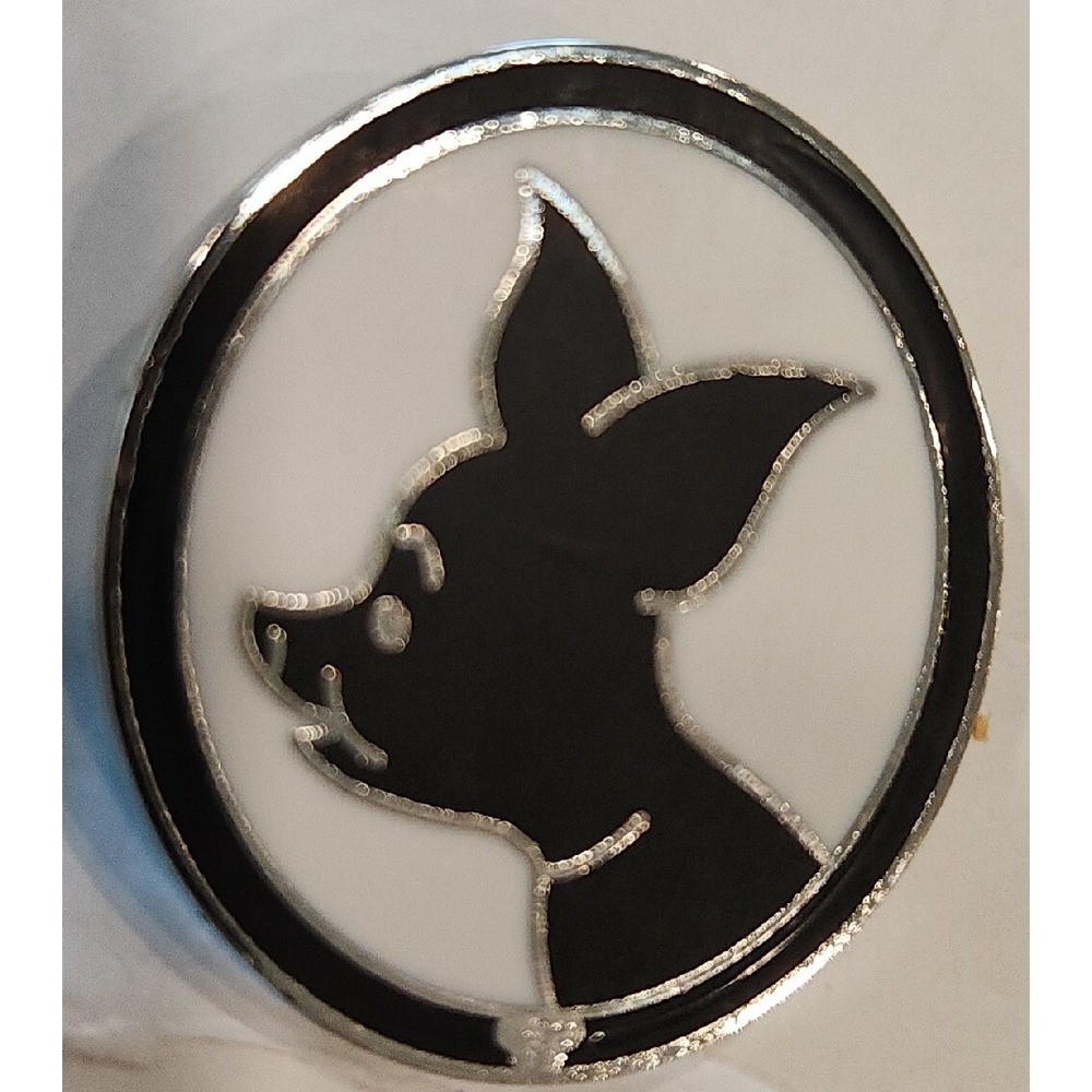 Disney Pin Winnie The Pooh Piglet Silhouette Black White‎ HM 00009
